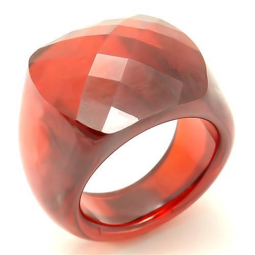 JCES157 Stone Ring with AAA Grade CZ  in Garnet